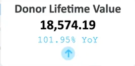 donor lifetime value screen grab