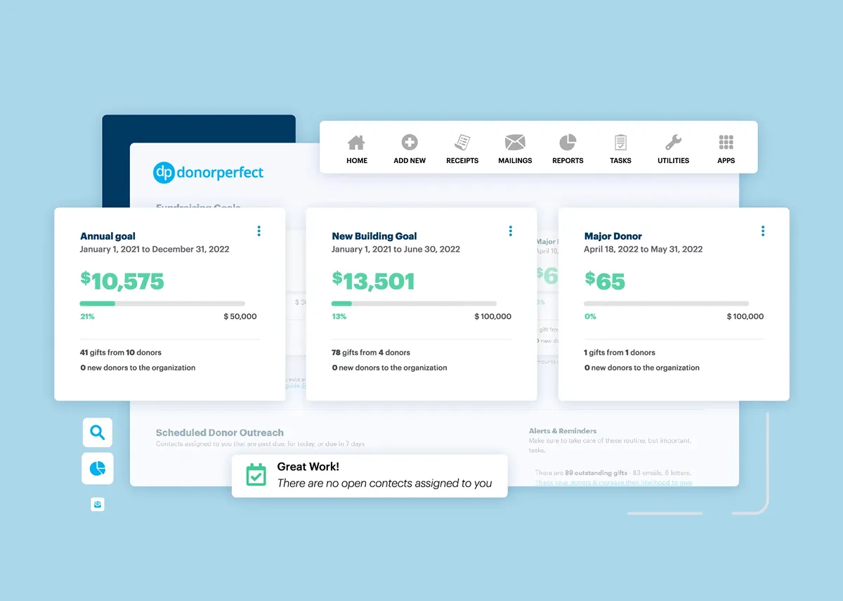 donorperfect screen grab
