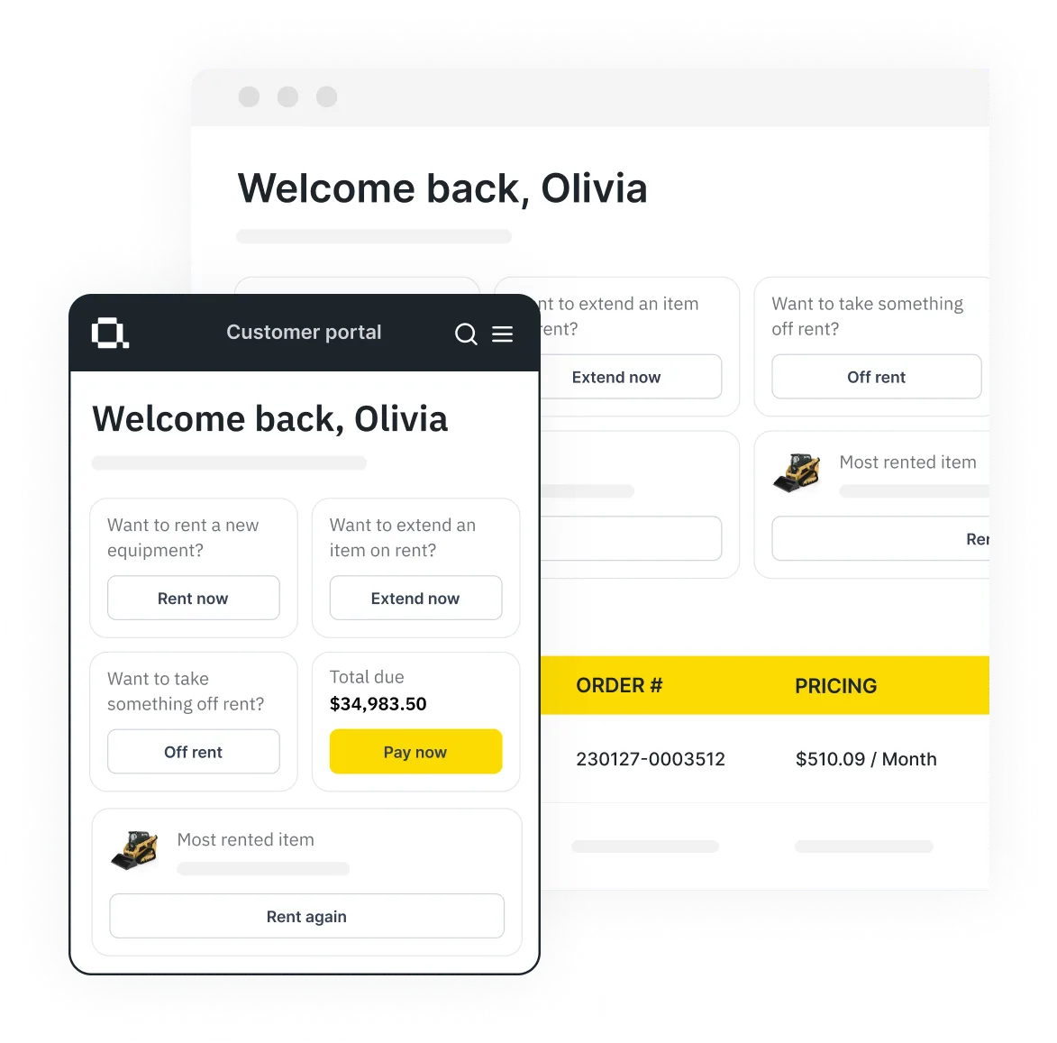welcome back dashboard screen grab