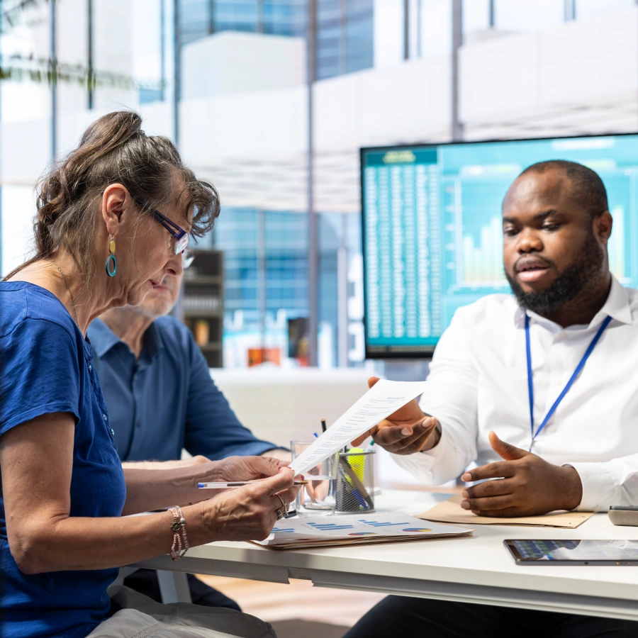 healthcare-metrics staff having a meeting